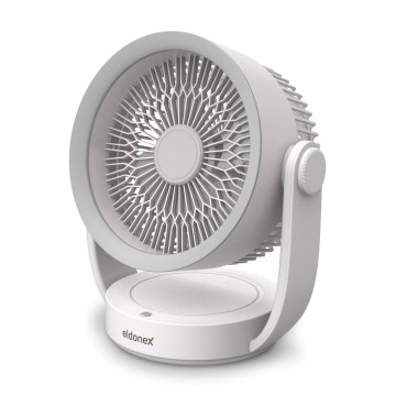 ELDONEX ESF-1010-WH - Aufladbarer Tischventilator 9W/5V 4000 mAh weiß