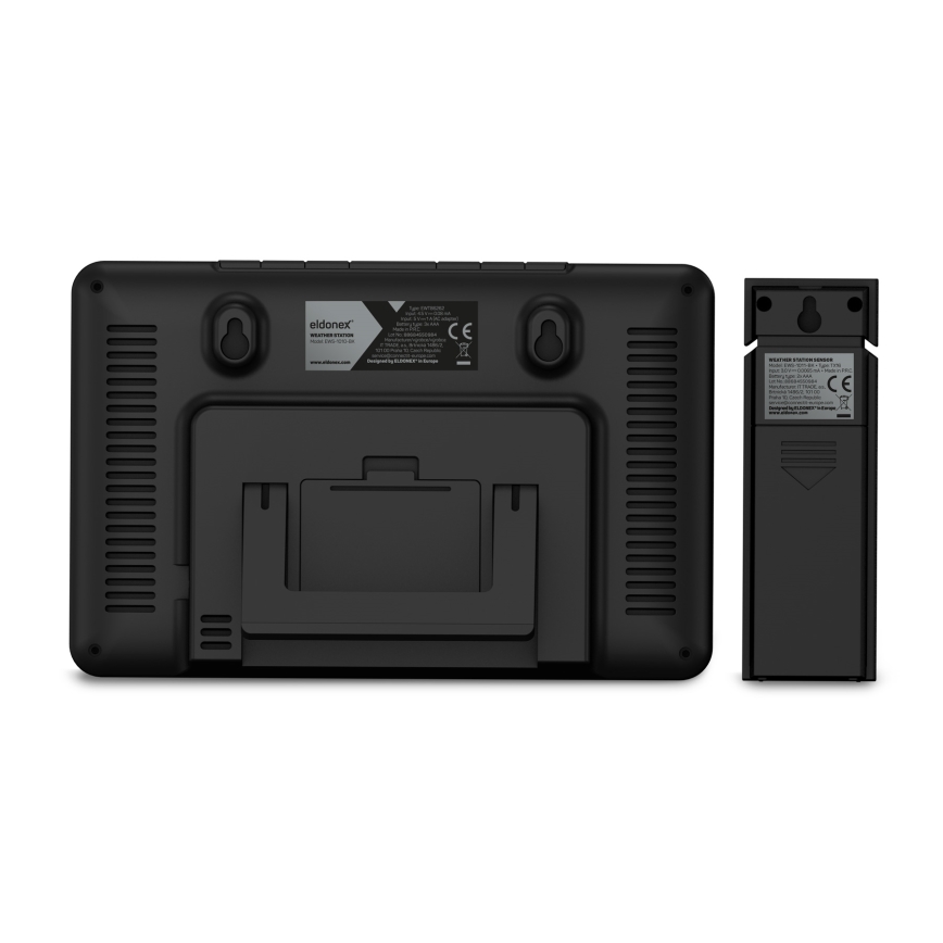 ELDONEX EWS-1010-BK - Station météo avec écran LCD 2xAAA noir