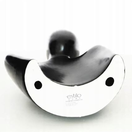 Elegante decorazione da tavolo nera, 20 x 5,5 x 14,5 cm