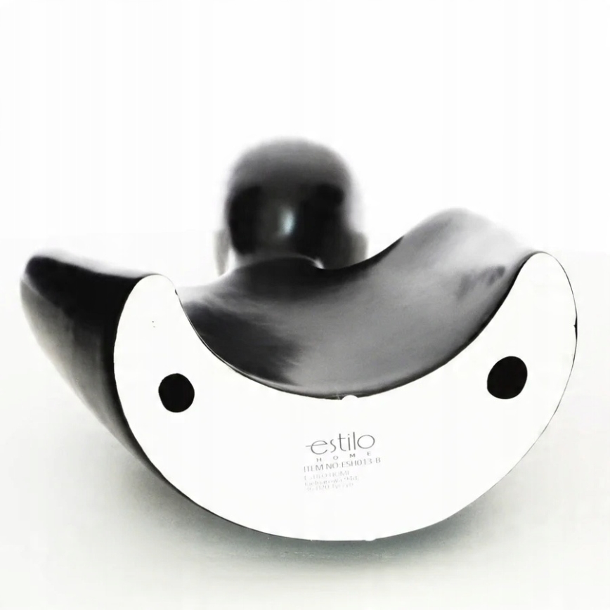Elegante decorazione da tavolo nera, 20 x 5,5 x 14,5 cm