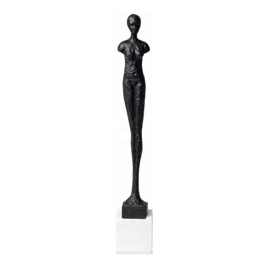 Elegante Metall-Tischdekoration, 43 cm, schwarz