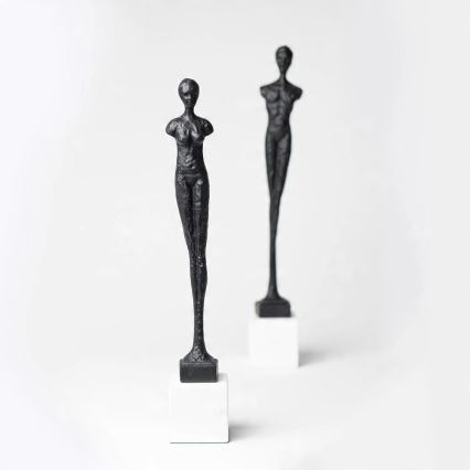Elegante Metall-Tischdekoration, 43 cm, schwarz