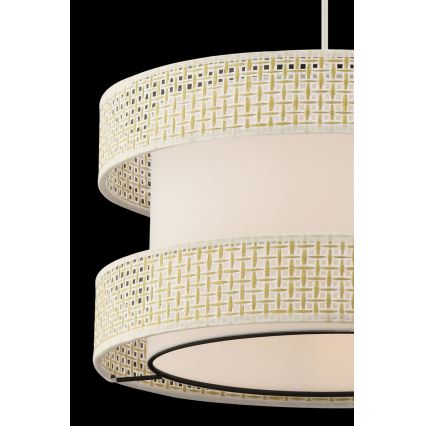 Elegante Pendelleuchte HALO an Kabel, 1x E27/60W/230V, cremefarben