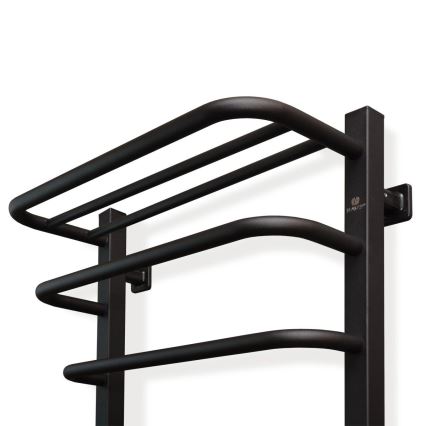 Elektrischer Badheizkörper mit Thermostat FORTIS 350W/230V 80,6 cm IP44 schwarz links