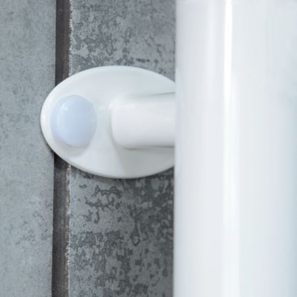 Elektrischer Handtuchwärmer mit Thermostat ARABESQUE 196W/230V 81,8 cm IP44 Weiß