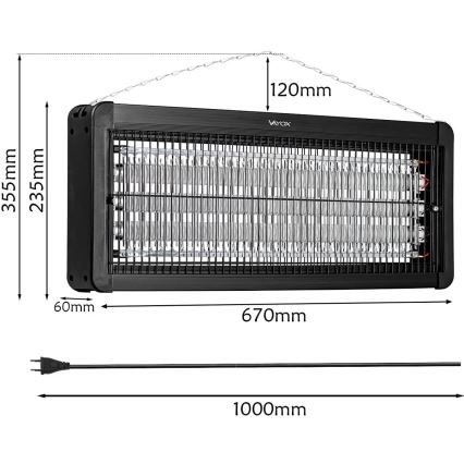 Elektrischer Insektenvernichter 3x20W/230V 200 m2
