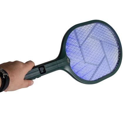 Elektrischer LED-Insektenvernichter 2-in-1 mit LCD-Anzeige 1200 mAh/5V grün