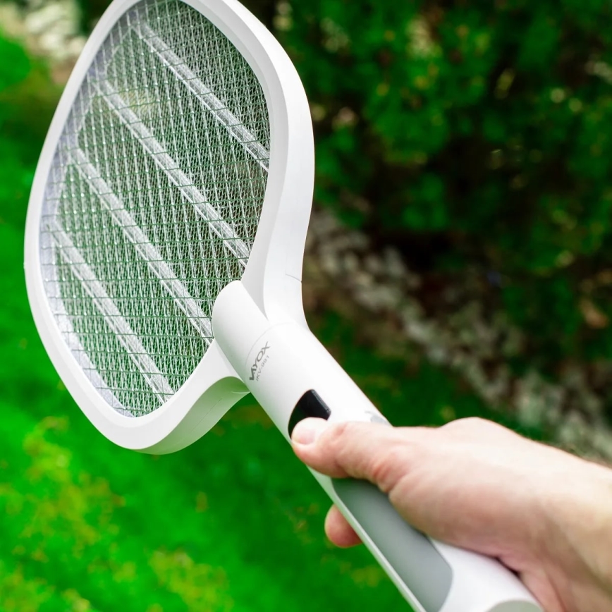 Elektrischer LED-Insektenvernichter 2-in-1 mit LCD-Anzeige 1200 mAh/5V weiß