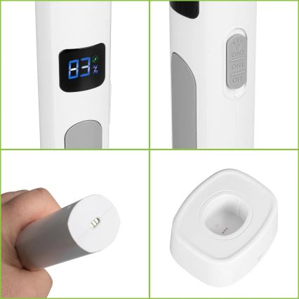 Elektrischer LED-Insektenvernichter 2-in-1 mit LCD-Anzeige 1200 mAh/5V weiß