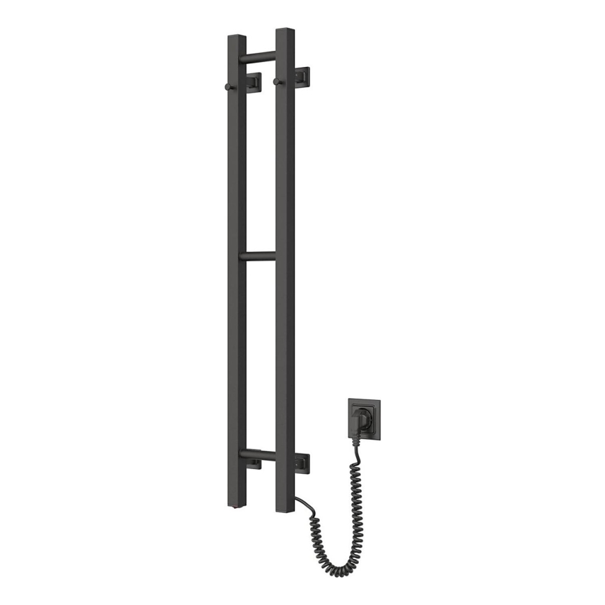 Elektro-Handtuchhalter SILOUETTE 187W/230V 101,1 cm IP44 schwarz rechts eckig