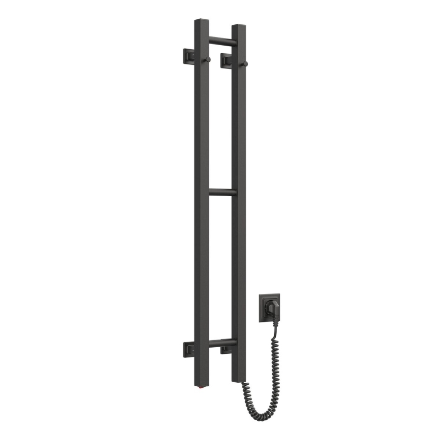 Elektro-Handtuchhalter SILOUETTE 187W/230V 101,1 cm IP44 schwarz rechts eckig