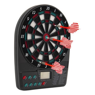 Elektronische Dartscheibe + 3 Dartpfeile 3xAA