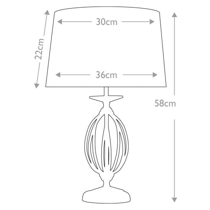 Elstead - Lampe de table AEGEAN 1xE27/60W/230V bronze