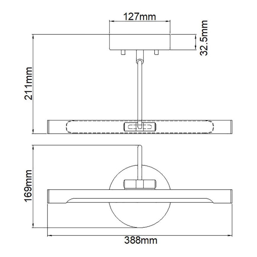 Elstead ALTON-PL-S-BB - Lampada LED per quadri ALTON LED/6W/230V oro