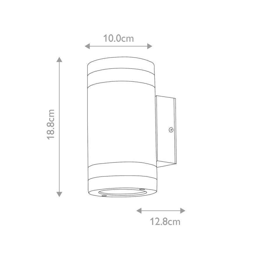 Elstead - Applique a LED da esterno MAGNUS 2xGX53/9W/230V IP44