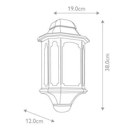 Elstead - Applique da esterno CHAPEL 1xE27/100W/230V IP44