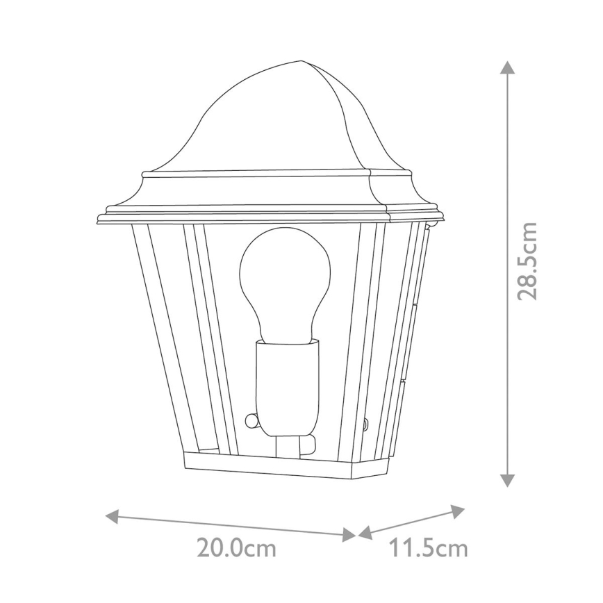Elstead - Applique murale d'extérieur ST JAMES 1xE27/100W/230V IP44