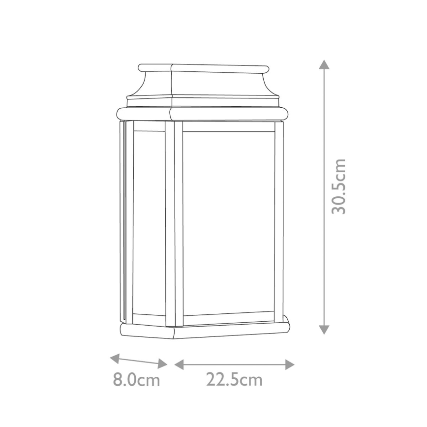 Elstead - Applique murale d'extérieur ST MARTINS 1xE27/100W/230V IP44 bronze