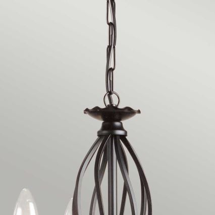Elstead - Suspension chaîne ARTISAN 3xE14/60W/230V