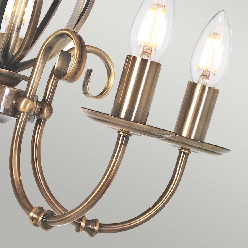 Elstead - Suspension chaîne ARTISAN 5xE14/60W/230V