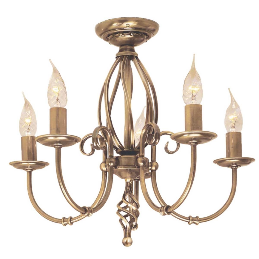 Elstead - Suspension chaîne ARTISAN 5xE14/60W/230V
