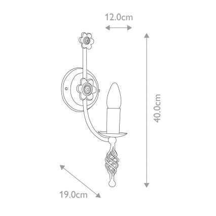 Elstead - Applique BELFRY 1xE14/60W/230V