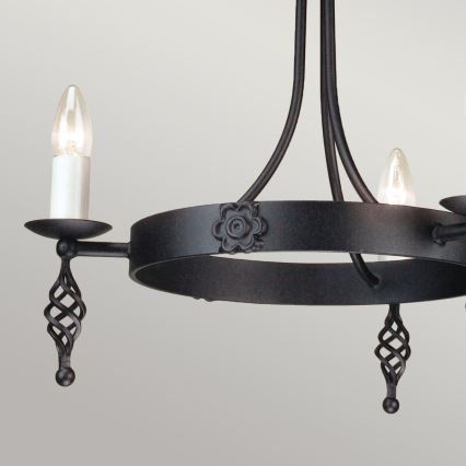 Elstead - Lampadario a sospensione con catena BELFRY 3xE14/60W/230V
