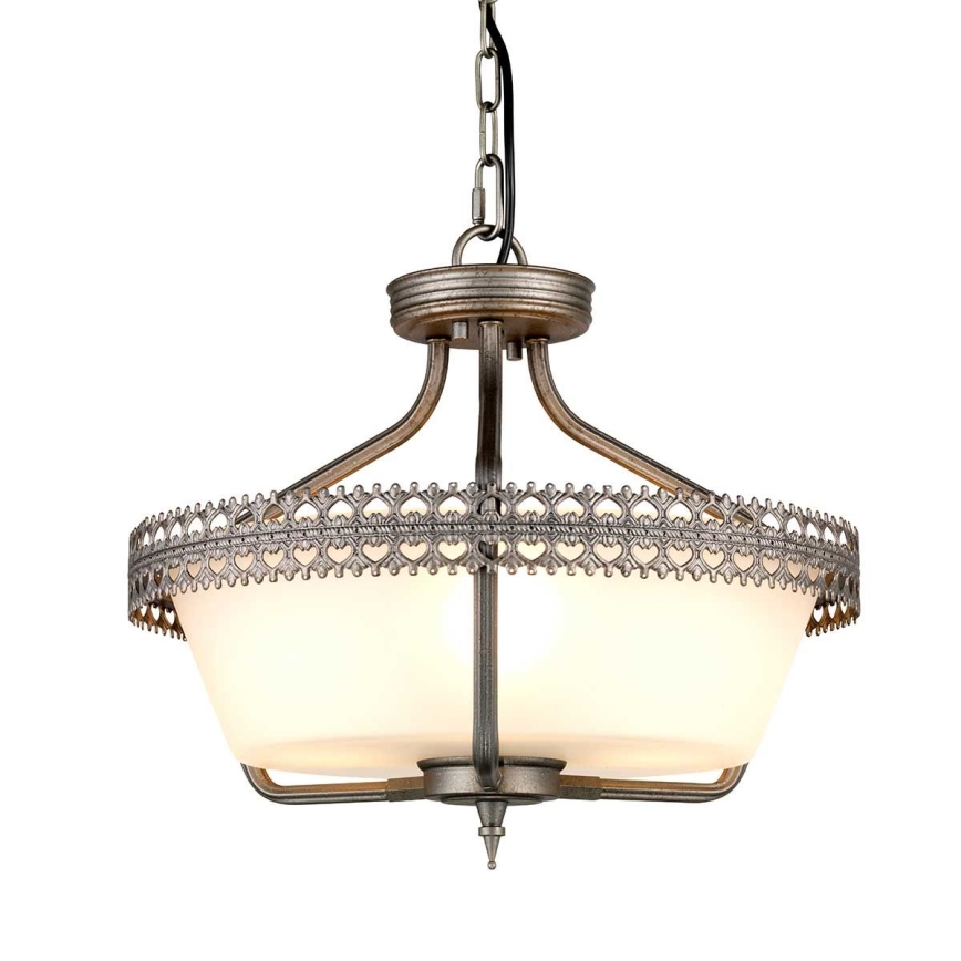 Elstead - Lampadario a plafone CROWN 3xE27/60W/230V