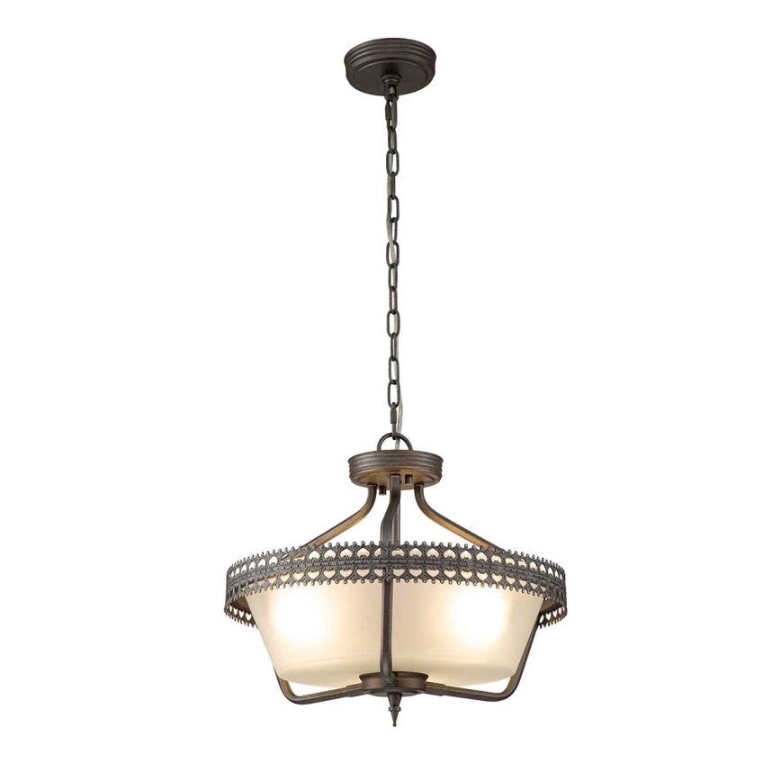 Elstead - Lampadario a plafone CROWN 3xE27/60W/230V