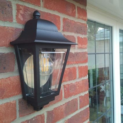 Elstead - Außenwandleuchte DECO LANE 1xE27/60W/230V IP44 schwarz