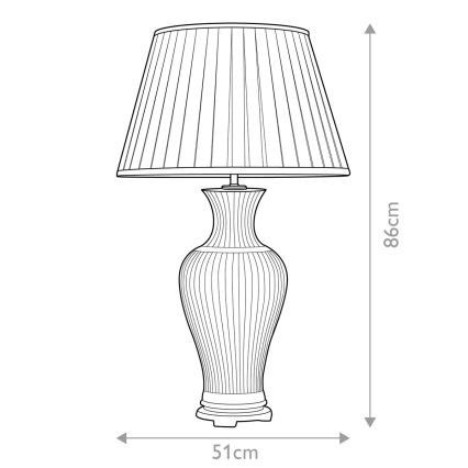 Elstead - Lampada da tavolo DALIAN 1xE27/60W/230V