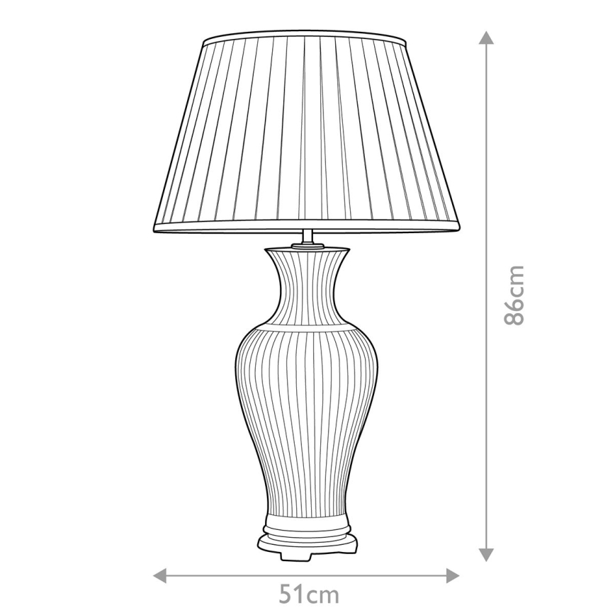 Elstead - Lampe de table DALIAN 1xE27/60W/230V