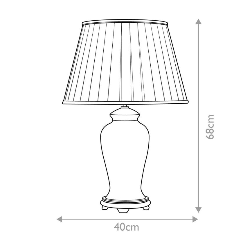 Elstead - Lampe de table DATAI 1xE27/60W/230V