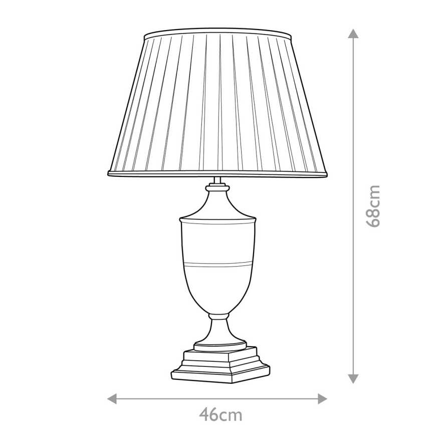 Elstead - Lampada da tavolo NARBONNE 1xE27/60W/230V