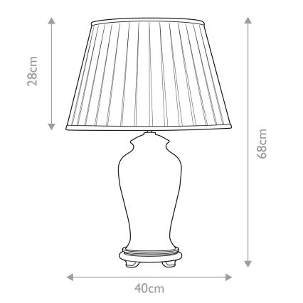 Elstead - Lampe de table SASHI 1xE27/60W/230V