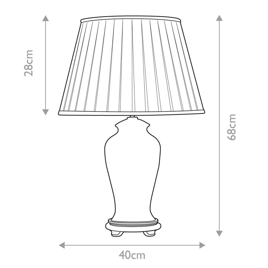 Elstead - Lampe de table SASHI 1xE27/60W/230V