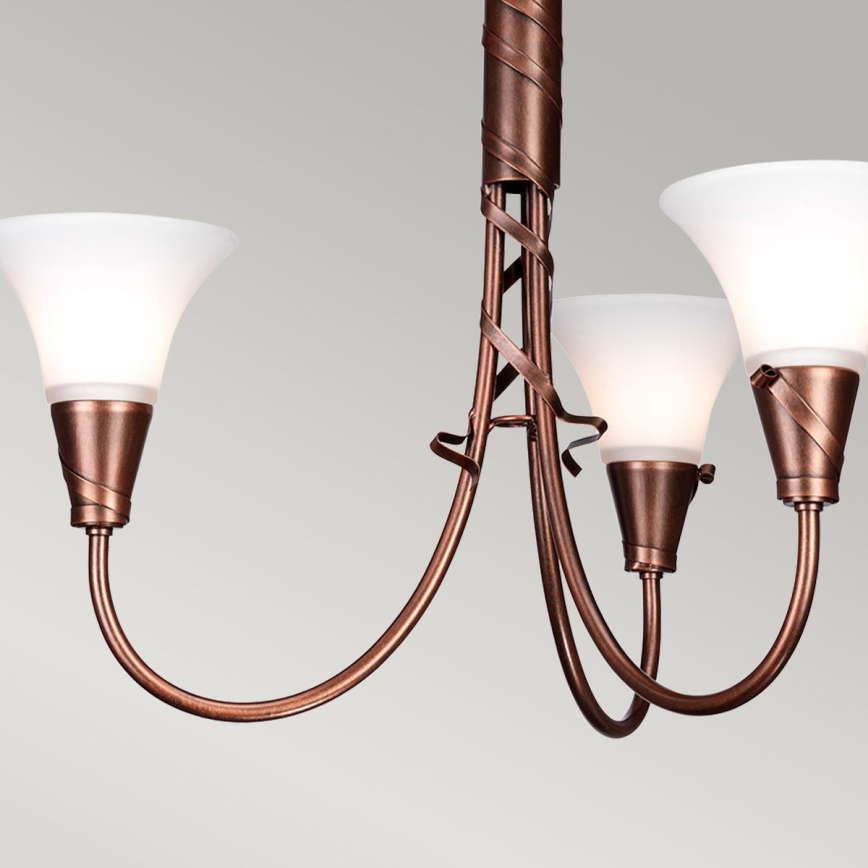 Elstead - Lampadario a sospensione con catena EMILY 3xE14/40W/230V