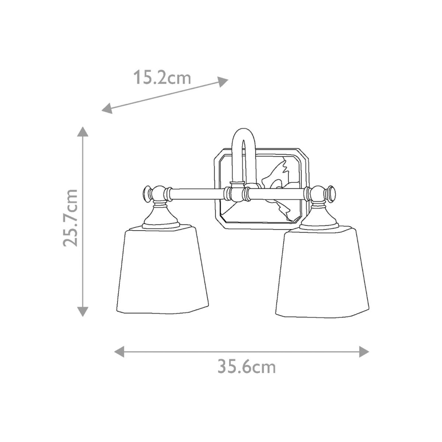 Elstead FE-CONCORD2-BATH - LED Badezimmerwandleuchte CONCORD 2xG9/3W/230V IP44