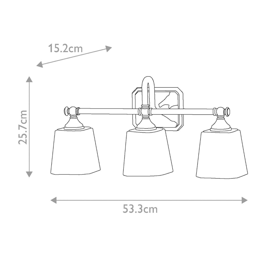 Elstead FE-CONCORD3-BATH - Lampada da bagno a LED CONCORD 3xG9/3W/230V IP44