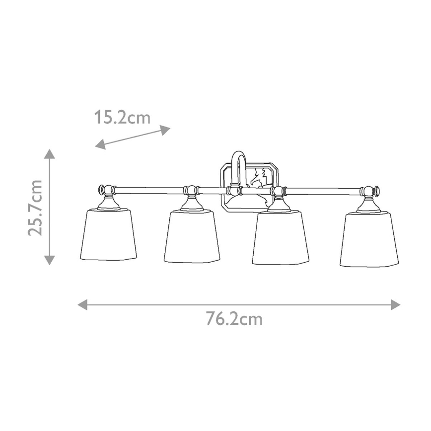 Elstead FE-CONCORD4-BATH - Applique da bagno a LED CONCORD 4xG9/3W/230V IP44