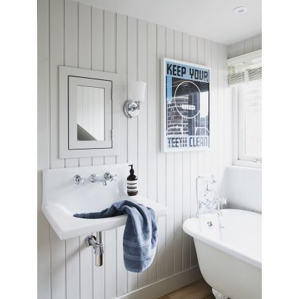 Elstead FE-HUGOLAKE1BATH - Applique da bagno a LED HUGOLAKE 1xG9/3W/230V IP44