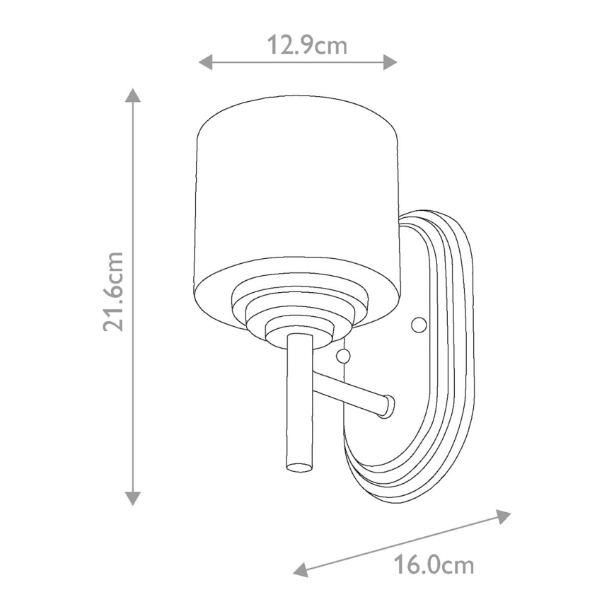Elstead FE-MALIBU1-BATH - Applique da bagno a LED MALIBU 1xG9/3W/230V IP44