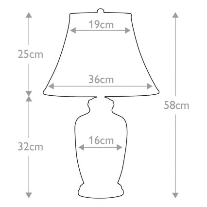 Elstead - Lampada da tavolo GOLDTHISTLE 1xE27/60W/230V