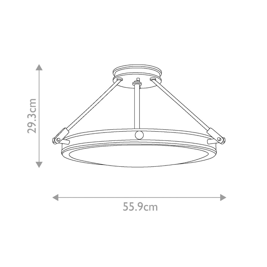 Elstead HK-COLLIER-SF-M - Lampadario a plafone COLLIER 4xE14/60W/230V