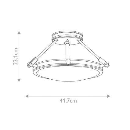 Elstead HK-COLLIER-SF-S - Lustre monté en surface COLLIER 3xE14/60W/230V
