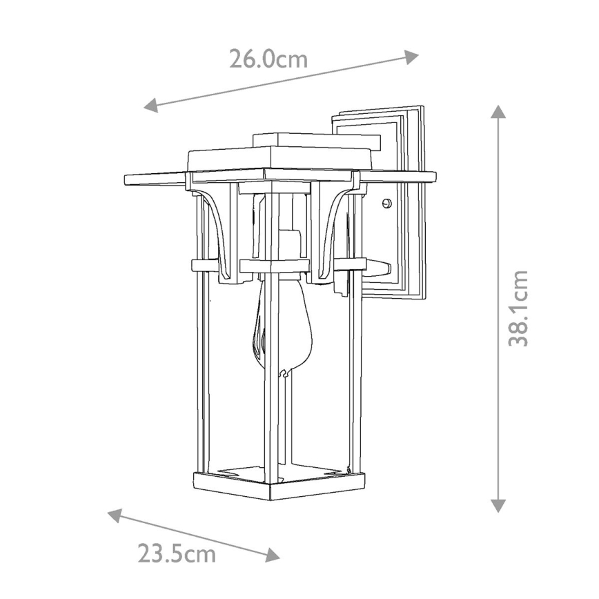 Elstead HK-MANHATTAN2-M - Lampada da esterno MANHATTAN 1xE27/100W/230V IP44