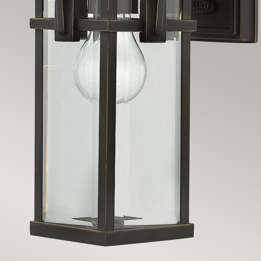 Elstead HK-MANHATTAN2-S - Auβen-Wandleuchte MANHATTAN 1xE27/100W/230V IP44