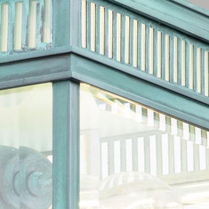 Elstead - Plafoniera da esterno HOLBORN 2xE27/60W/230V IP44 turchese