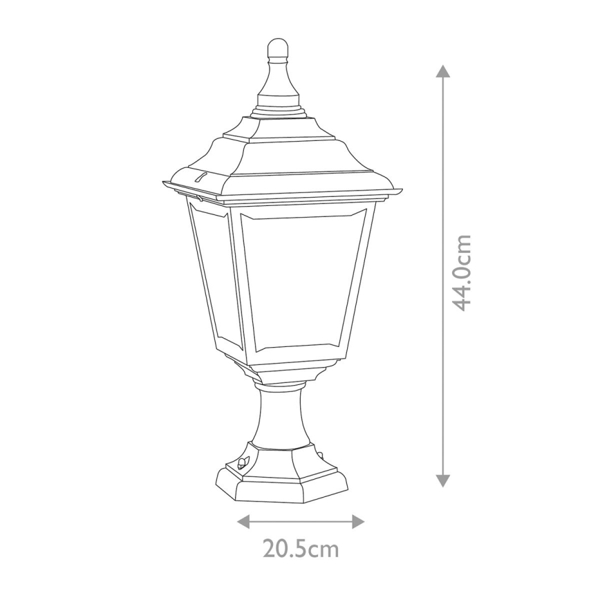 Elstead KERRY-PED-POR - Lampada da esterno KERRY 1xE27/100W/230V IP44