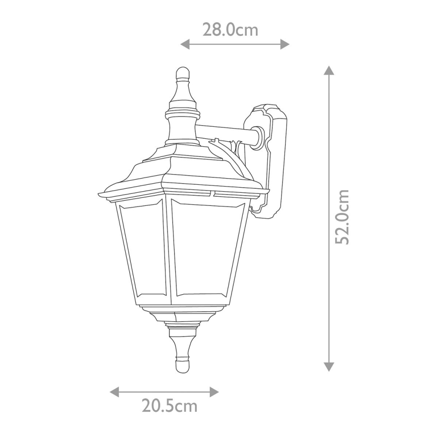 Elstead KERRY-WALL - Applique murale d'extérieur KERRY 1xE27/100W/230V IP44